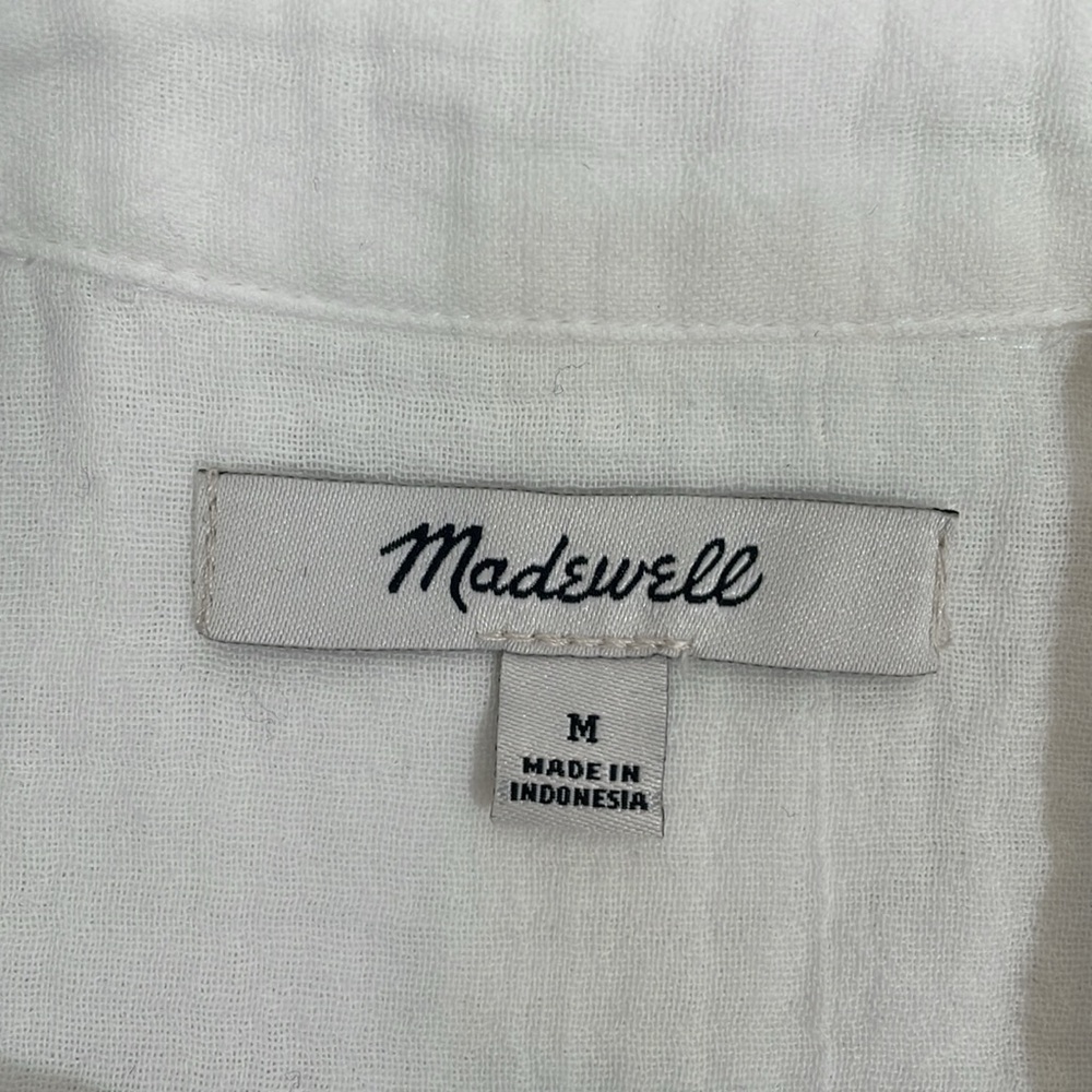 Madewell White Button Down Shirt - Picture 4 of 8